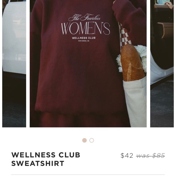 Tan Lines Wellness Club Sweatshirt 💫 - Picture 3 of 3